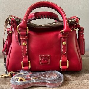 Dooney & Bourke Florentine Micro Satchel in Red